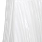 Gloss White Carved Table Lamp