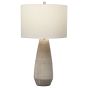 Crackle Taupe Ceramic Lamp