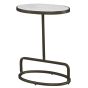 Marble & Gold Oval Accent Table