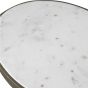 Marble & Gold Oval Accent Table