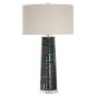Teal & Black Distressed Lamp