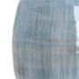 Coastal Style Aqua Crackle Lamp