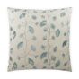 Aqua Floral Embroidered Pillow