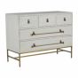 5 Drawer Metal Base Dresser