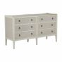 Antique Cream 6 Drawer Chest