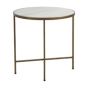 Marble-Top Round Coffee Table