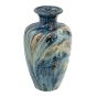 Tall Blue Brown Abstract Vase