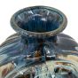 Tall Blue Brown Abstract Vase