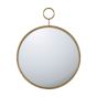 Round Gold Hoop Mirror