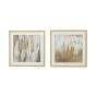Beige Gold & Grey Abstract Art