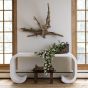 White Gesso Scroll Console