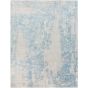 Light Gray Blue White Area Rug