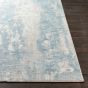 Light Gray Blue White Area Rug