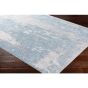 Light Gray Blue White Area Rug
