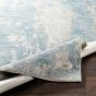 Light Gray Blue White Area Rug