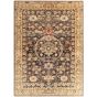 Brick Red & Cream Area Rug