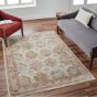 Mustard, Cream & Red Rug
