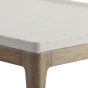 White Linen Coffee Table