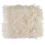 Cream Mongolian Long Hair Throw