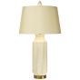 Cream Fluted Table Lamp