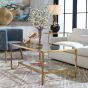 Gold Leaf Iron Coffee Table