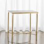 Gilded Iron and Marble Table