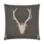 Deer Pillow in Gray and Tan