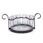 Six Shotglass Set Antique Brown