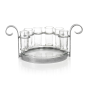 6 Shotglass Set Antique Silver