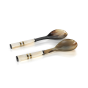 White Bone Salad Servers