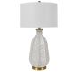 White and Gold Ceramic Lamp