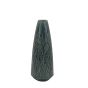 16" Blue Ceramic Wave Vase