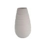 22" Textured Matte White Vase
