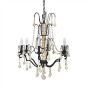 36"H Iron 6-Light Chandelier