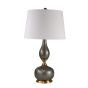 Grey and Brass Table Lamp