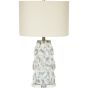 Gold Gray Washed Textured Lamp