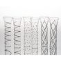 Silver Dazzle Champagne Flutes