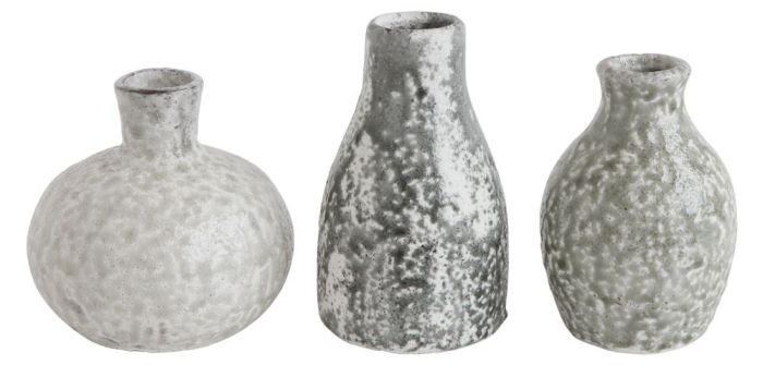6 1/4" Distressed Gray Vase