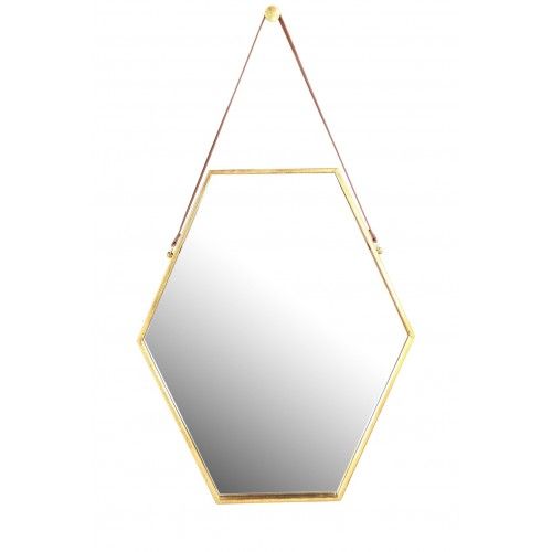 Parisian Hexagon Gold Mirror