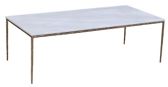 Iron and Marble Coffee Table
