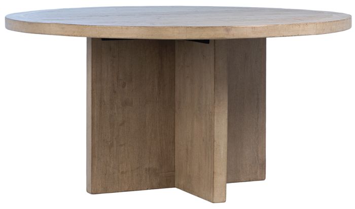 Natural 60" Round Dining Table