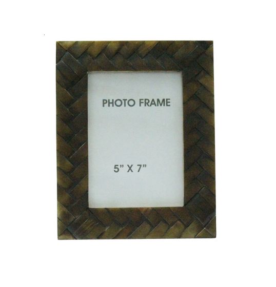 5x7 Brown Criss Cross Frame