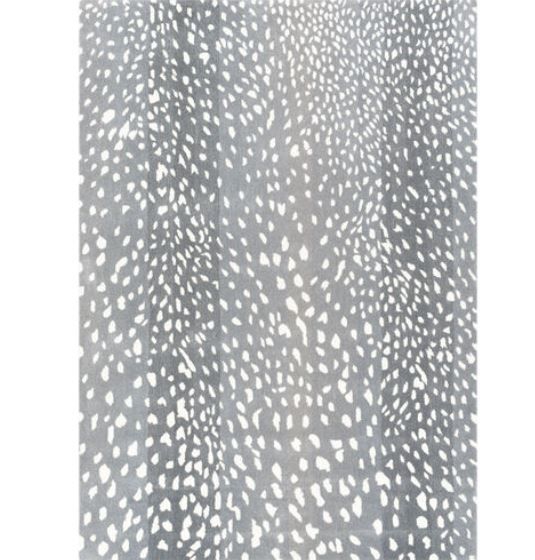Medium Gray Animal Print Rug