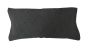 Black Suede Lumbar Pillow