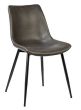 Gray Leather Dining Chairs