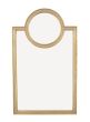 Gold/Champagne Circle Top Mirror