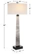 Rustic Grey Spire Buffet Lamp