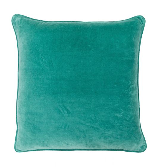 Teal Blue 22x22 Velvet Pillow