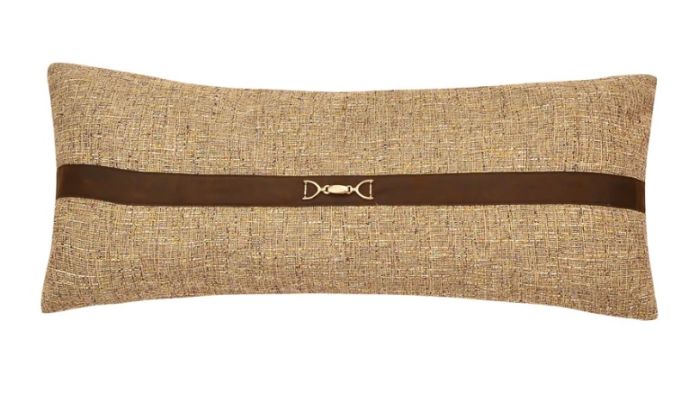 Tweed Buckle Lumbar Pillow
