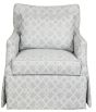 Ivory Track Arm Swivel Chair